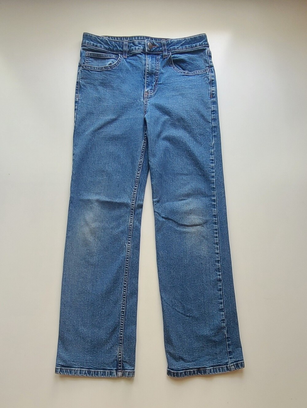 Carhartt Boys Straight Fit Blue Denim Jeans Size 14 Stretch Cotton BD8374-B